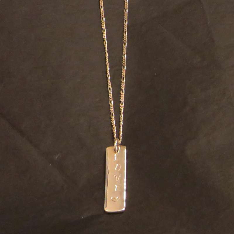 "Love" Ingot Necklace